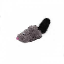Таппи игрушка мышь "Саваж" с добавлением кошачьей мяты и с хвостом из натурального меха норки