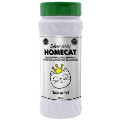 Homecat Silver Series Не пахни тут дезодорант для кошек, поглотитель запаха с ароматом васильков, по