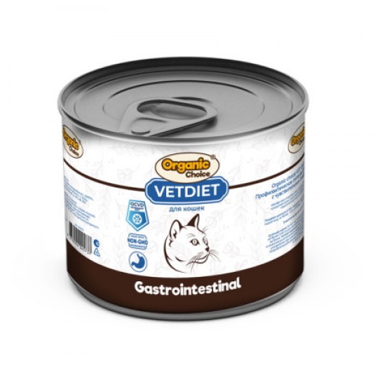 Корм Organic Choice VET Gastrointestinal (консерв.) для кошек с чувствительным пищеварением, 240 г 