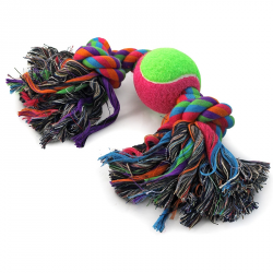 Игрушка для собак "Веревка,2 узла и мяч", d65/300 мм,Triol