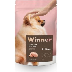 Winner,сухой корм из курицы для щенков мелких пород,1,5 кг (Мираторг)