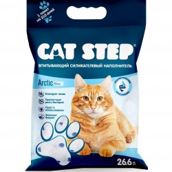 Cat Step наполнитель впитывающий силикагелевый Arctic Blue,3,8л