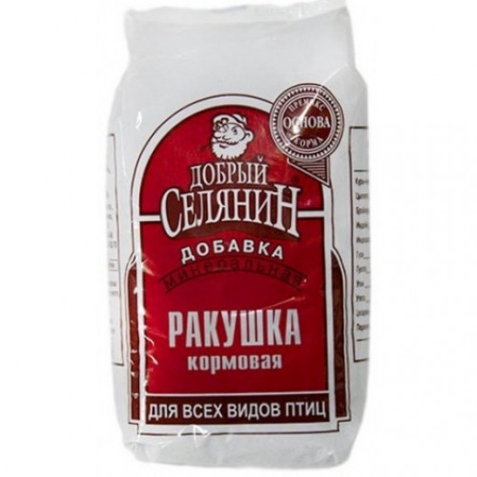 Добрый селянин ракушка кормовая крупная отборная 4кг