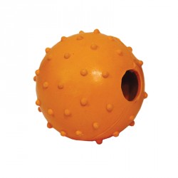 Игрушка для собак из ц/литой резины "Мяч с колокольчиком",5см,Triol