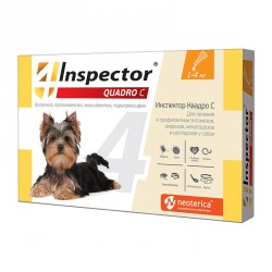 Инспектор Квадро капли для собак 1-4 кг №1