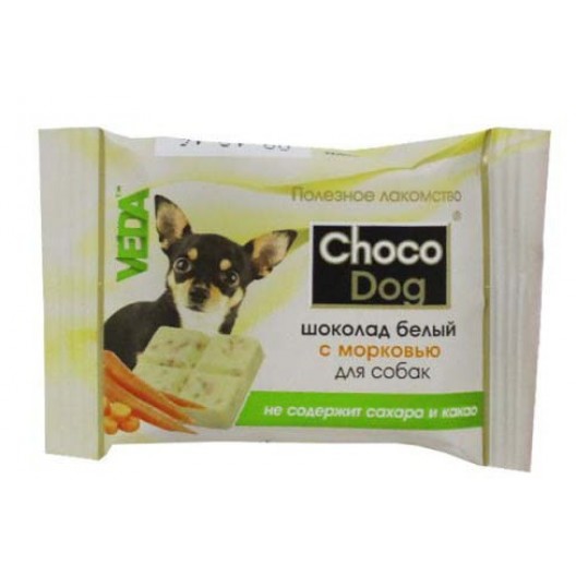 Купить Шоколад белый с морковью для собак Choco Dog 15 гр