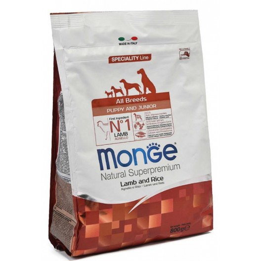 Monge Dog Speciality Mini корм  для щенков собак всех пород,ягненок с рисом ,800гр