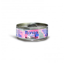 Monge консервы  для кошек, тунец с курицей и креветками,  80гр.
