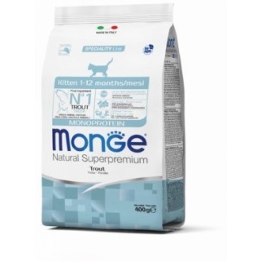 Monge Cat Monoprotein корм для котят с форелью 400 гр
