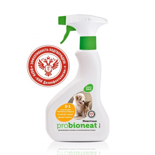 Probioneat Дезинфицирующее средство для кошек Ликвидатор запаха Bioneat 