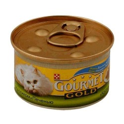 Корм д/кош Gourmet с кроликом и печенью