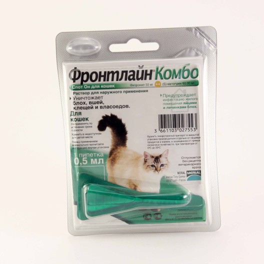 Фронтлайн Комбо К, капли на холку для кошек 1 пип. – купить в  интернет-магазине с доставкой