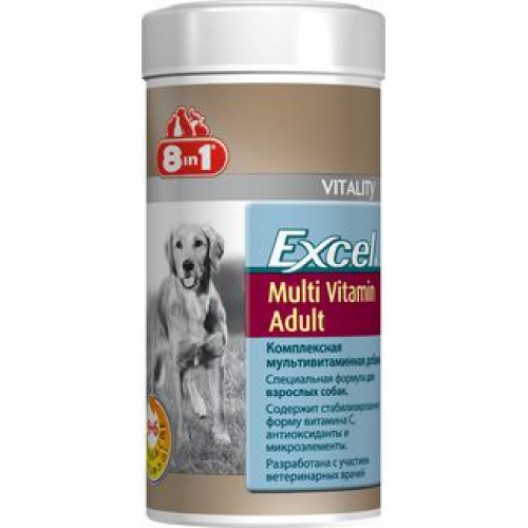 Купить 8 в 1 Эксель Мультивитамины для взрослых собак 70 таб.