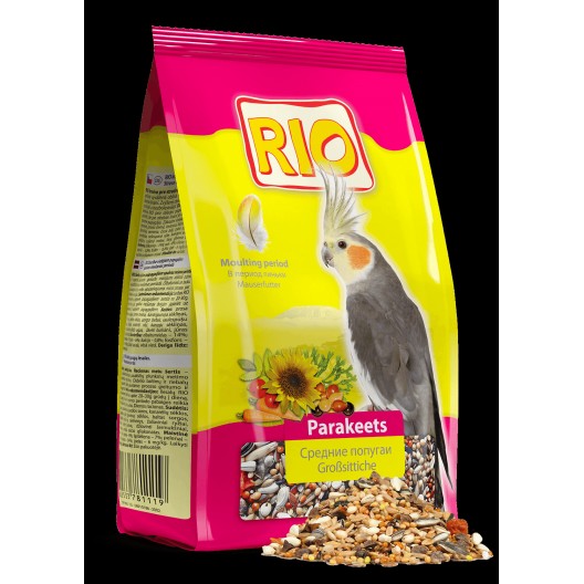 Купить Рио Корм для средних попугаев в период линьки 500 гр