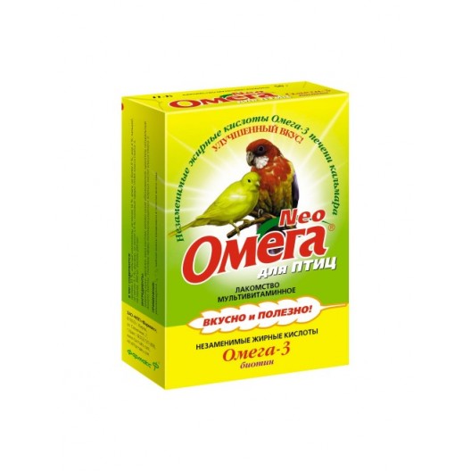 Купить Омега NEO для птиц с биотином 50 гр.