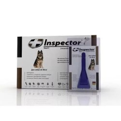 Инспектор капли от внешних и внутренних паразитов для собак 25-40 кг, 1 пипетка