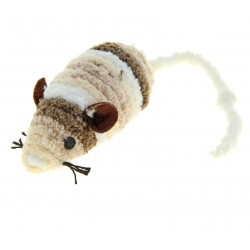 Мышь - погремушка махровая, 7 см