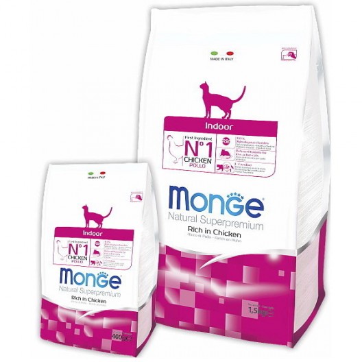 Купить Monge Cat indoor корм для домашних кошек