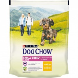 Дог Чау 800гр. сухой корм для собак взрослых мелких пород (курица)