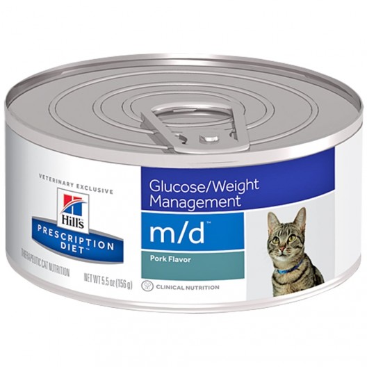 Купить Хиллс m/d корм для кошек при диабете 156 гр.