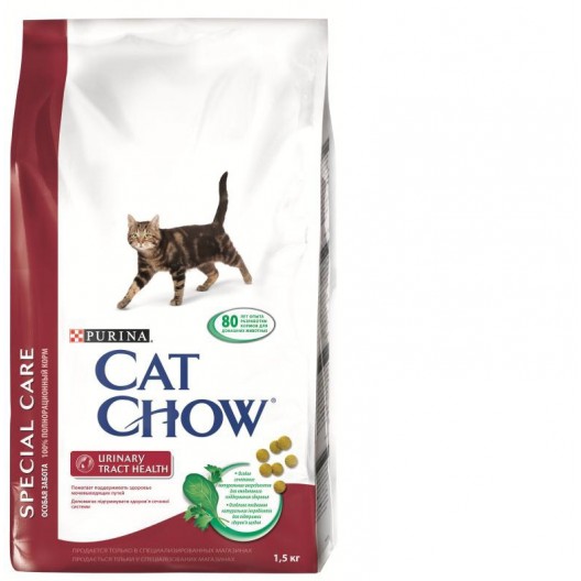 Купить Кэт Чау 1,5 кг Сухой корм для кошек, мочекаменная болезнь