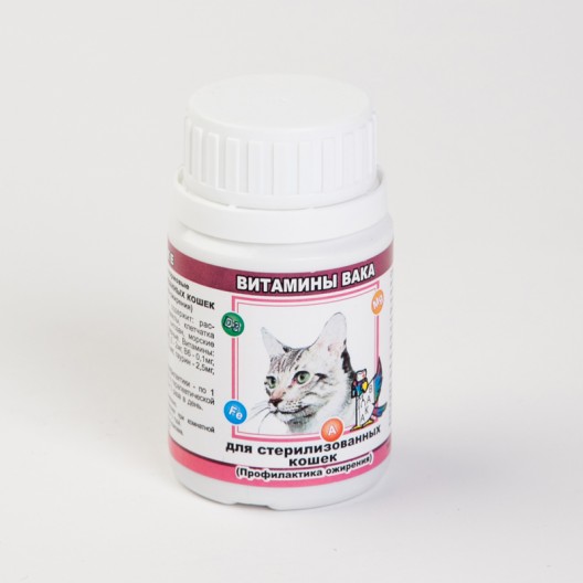 Купить Вака витамины для стерилизованных кошек таб.№80