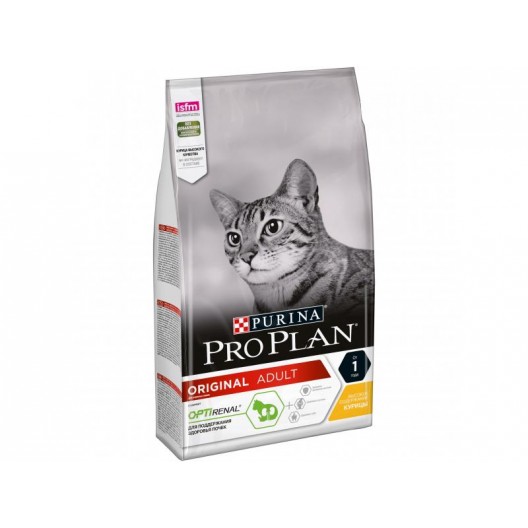 Купить Проплан 3кг,сухой корм для взрослых кошек с курицей