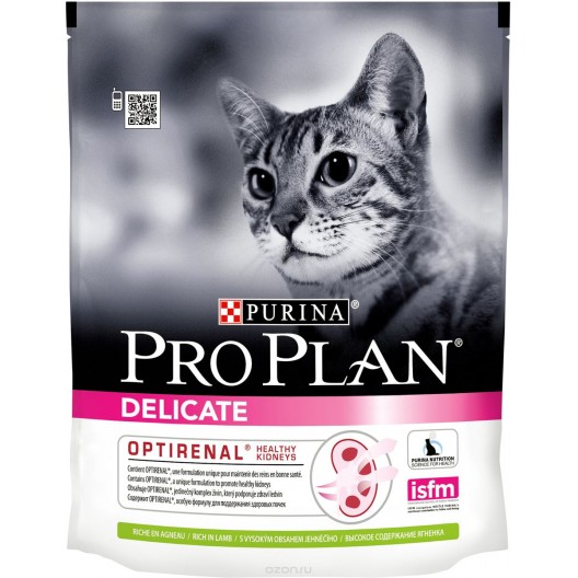 Купить Проплан Сухой корм для проблемного пищеварения для кошек, ягненок, 3 кг