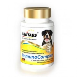 ЮНИТАБС lmmunoCompiex с Q Витамины ежедневные для крупных собак 100 таб.