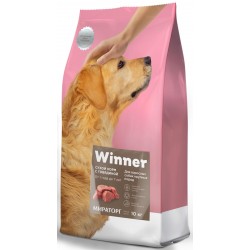 Winner, полнорационный сухой корм для взрослых собак крупных пород с говядиной 10 кг