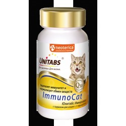 Юнитабс Иммунокэт витамины для кошек 120 таб.